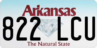AR license plate 822LCU
