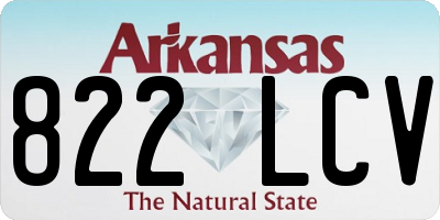 AR license plate 822LCV