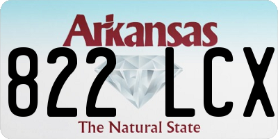 AR license plate 822LCX