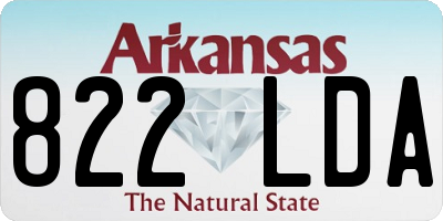 AR license plate 822LDA