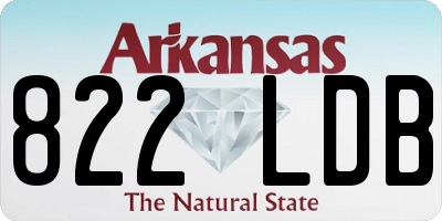 AR license plate 822LDB