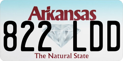 AR license plate 822LDD