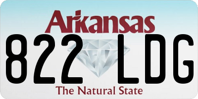 AR license plate 822LDG