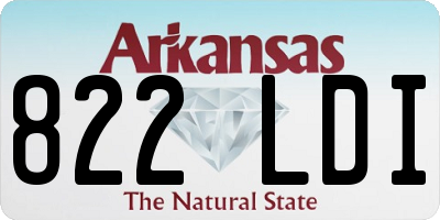 AR license plate 822LDI