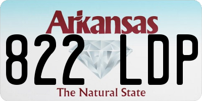 AR license plate 822LDP