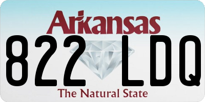 AR license plate 822LDQ