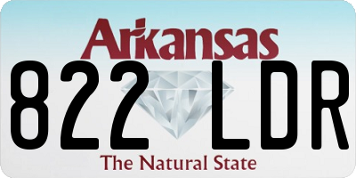 AR license plate 822LDR
