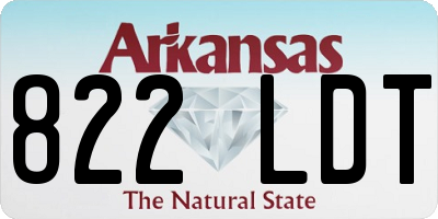 AR license plate 822LDT