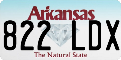 AR license plate 822LDX