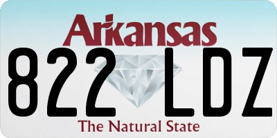 AR license plate 822LDZ
