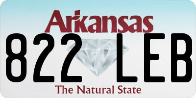 AR license plate 822LEB