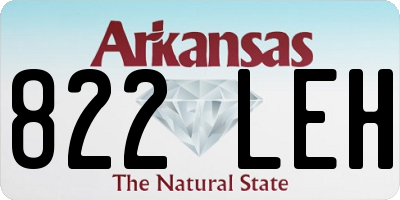 AR license plate 822LEH