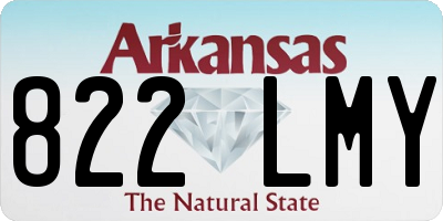 AR license plate 822LMY