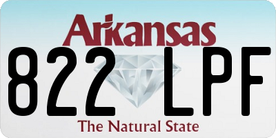 AR license plate 822LPF