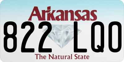 AR license plate 822LQO