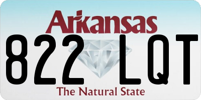 AR license plate 822LQT