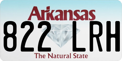AR license plate 822LRH
