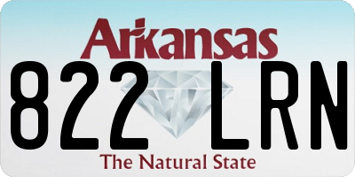 AR license plate 822LRN
