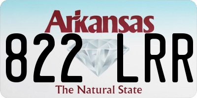 AR license plate 822LRR