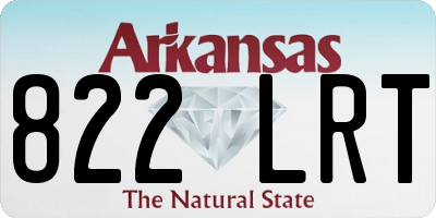 AR license plate 822LRT
