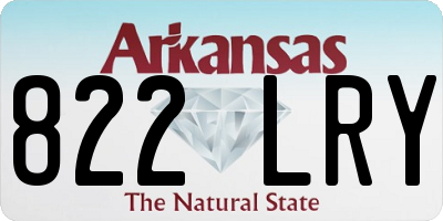 AR license plate 822LRY