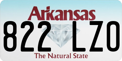 AR license plate 822LZO