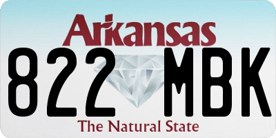 AR license plate 822MBK