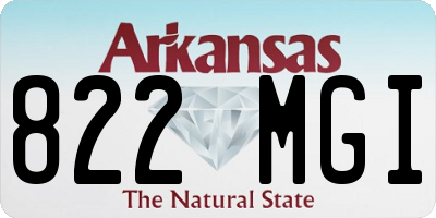 AR license plate 822MGI