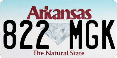 AR license plate 822MGK