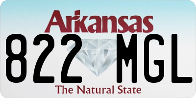 AR license plate 822MGL