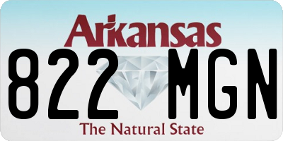 AR license plate 822MGN