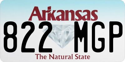 AR license plate 822MGP