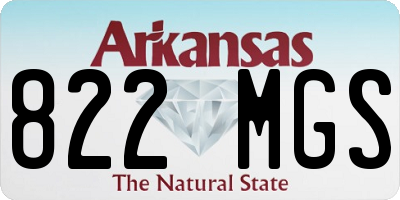 AR license plate 822MGS