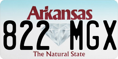 AR license plate 822MGX