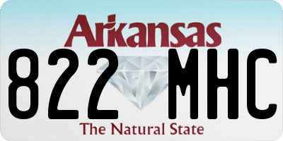 AR license plate 822MHC