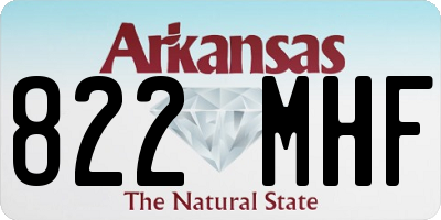 AR license plate 822MHF