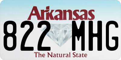 AR license plate 822MHG