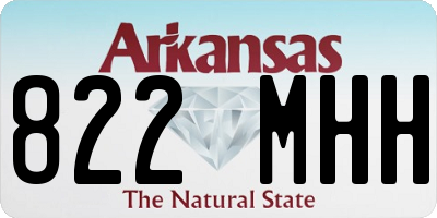 AR license plate 822MHH