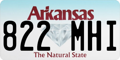 AR license plate 822MHI