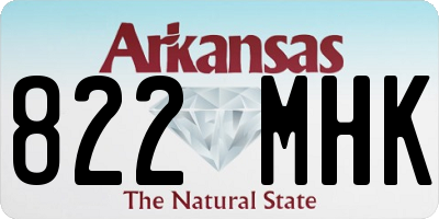 AR license plate 822MHK
