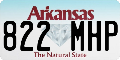AR license plate 822MHP