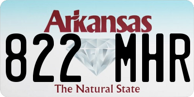 AR license plate 822MHR