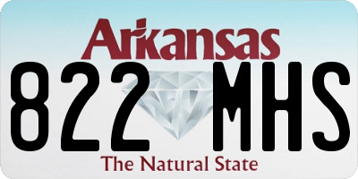 AR license plate 822MHS