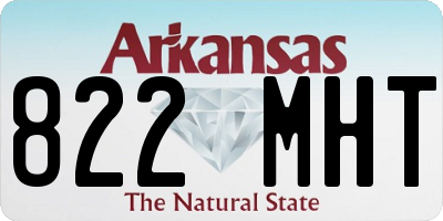 AR license plate 822MHT