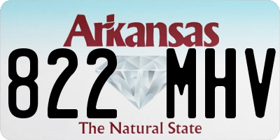 AR license plate 822MHV