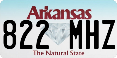 AR license plate 822MHZ
