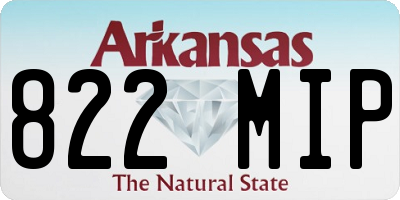 AR license plate 822MIP