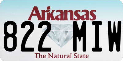 AR license plate 822MIW