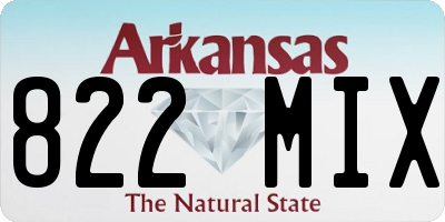 AR license plate 822MIX