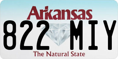AR license plate 822MIY